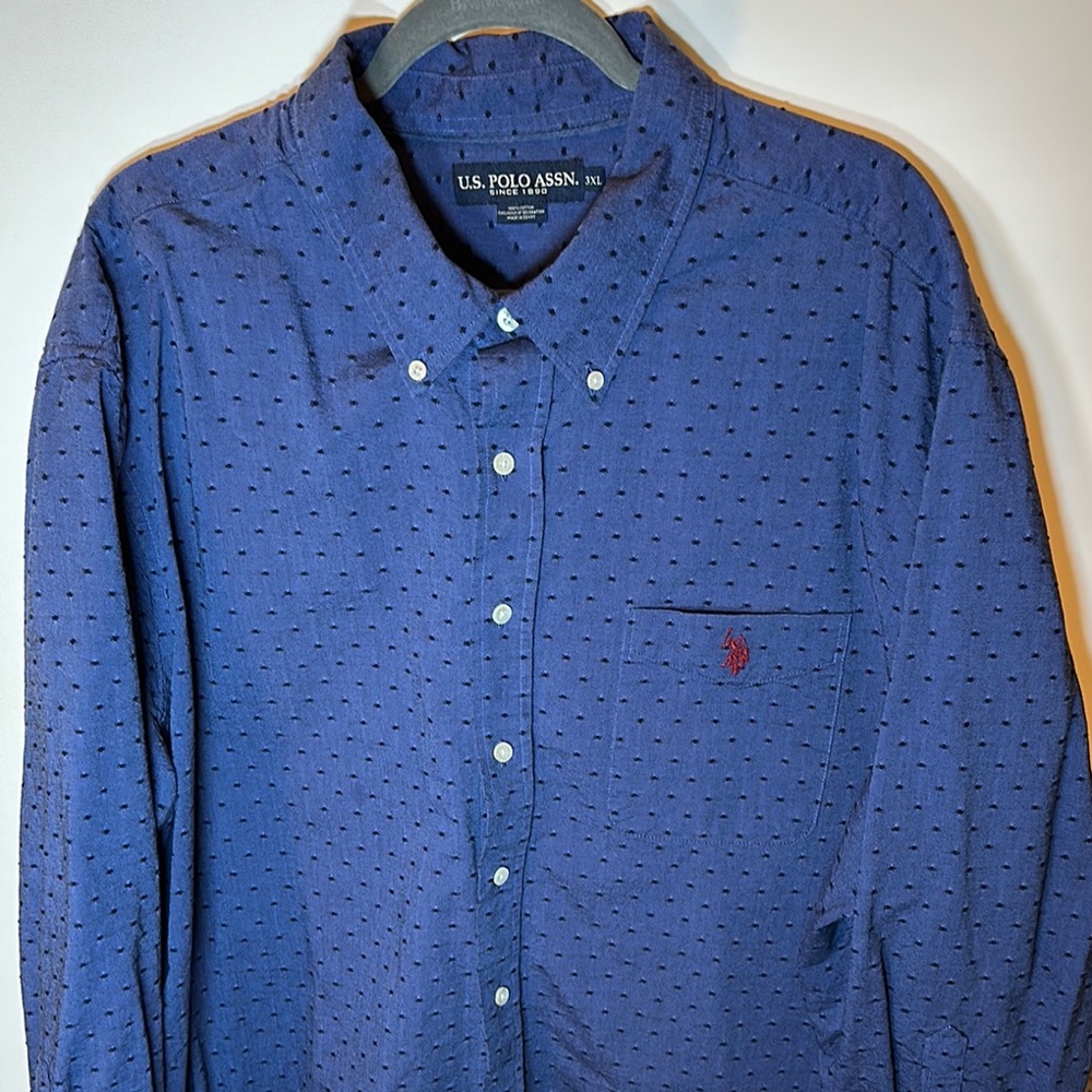U.S. Polo Assn. Navy Blue Casual Button Down Shirt